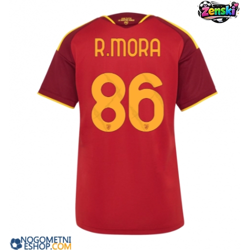 Ženski Nogometni dresi AS Roma Rodrigo Mora #86 Domači 2026-27 Kratek Rokav